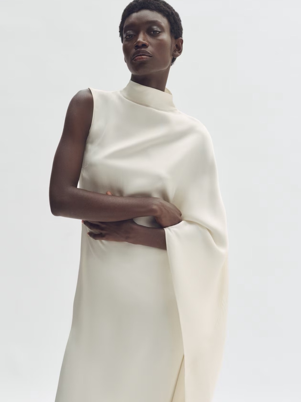 STELLA MCCARTNEY H&M SATIN CAPE DRESS